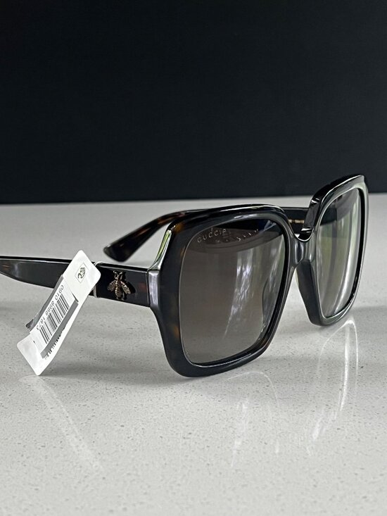 GUCCI GG0096S 006 Core Square DARK HAVANA Sunglasses
